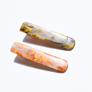 Σετ 2 Hair Clips "Metallics" - μέταλλο, hair clips, πολυμερικό πηλό - 4