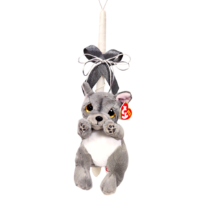Λαμπάδα Wilfred με Γκρι Μπουλντόγκ TY Beanie Boo's 493 - αγόρι, λαμπάδες, για παιδιά, για ενήλικες, για εφήβους