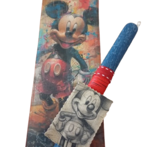 Πλάτη λαμπαδας και λαμπάδα με θέμα Mickey Mouse" - αγόρι, λαμπάδες, για παιδιά, ήρωες κινουμένων σχεδίων, για μωρά