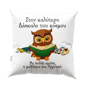 Μαξιλάρι για δασκάλα / δάσκαλο - Σχέδιο 13 - διακοσμητικά, μαξιλάρια, προσωποποιημένα, για δασκάλους