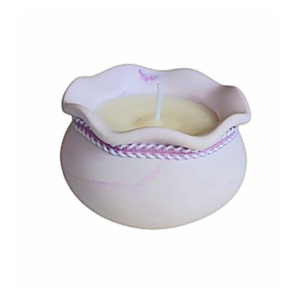 Κερί σε Γλαστρακι απο Πορσελάνη marble λιλά 7,5x5εκ. - για τη μητέρα, για την δασκάλα -apois - κασπώ, αρωματικά κεριά, κερί σόγιας, 100% φυτικό