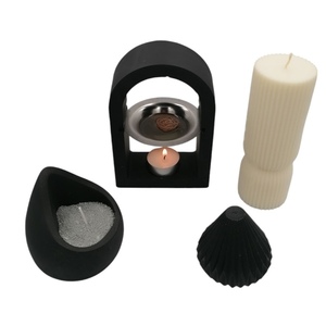 Σετ Μαύρο Με Καυστήρα Wax Melts - διακοσμητικά, γύψος