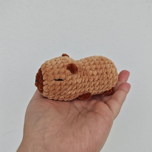Χειροποίητο πλεκτό Capybara - πολυεστέρας, χειροποίητα, δώρο έκπληξη, πλεκτό ζωακι, δωρο για επέτειο - 4