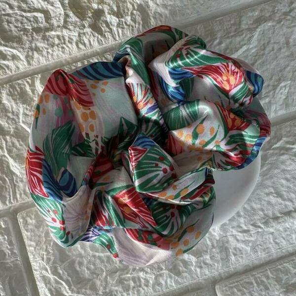 Scrunchie pattern boho πολύχρωμο - ύφασμα, λαστιχάκια μαλλιών