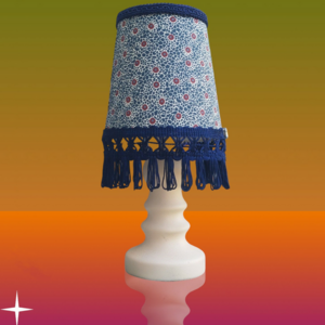 Πορτατίφ μίνι blue raf dots Διαστάσεις 25*10*10 Ε27 - πορτατίφ - 2