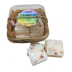 Waxmelts Σε Τετραγωνο Σχημα ,6 Τεμ. Με Αποξηραμενα Και Με Αρωμα ΦΡΑΟΥΛΑ, 70γρ. - αρωματικά κεριά, αρωματικό χώρου, 100% φυτικό, soy wax - 2