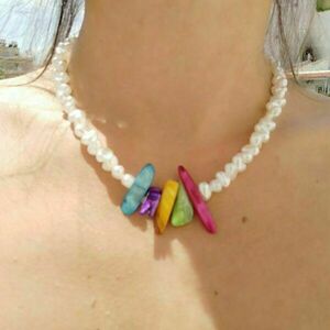 ♦ "LE ISLΑ" NECKLACE, ΚΑΛΟΚΑΙΡΙΝΟ ΚΟΛΙΕ ΑΠΟ ΠΕΡΛΕΣ ΚΑΙ ΚΟΧΥΛΙ - κοράλλι, απαραίτητα καλοκαιρινά αξεσουάρ, ατσάλι, πέρλες