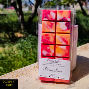 Μπάρα Wax Melt Pirates Rum 75γρ - αρωματικά κεριά, κεριά, κερί σόγιας, soy candle, soy wax - 2