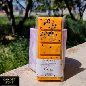 Μπάρα Wax Melt Orange 57γρ - αρωματικά κεριά, κεριά, κερί σόγιας, soy candle, soy wax - 2