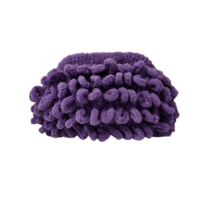 Τσάντα πλεκτή clutch puffy μωβ - νήμα, clutch, χειρός, πλεκτές τσάντες, μικρές
