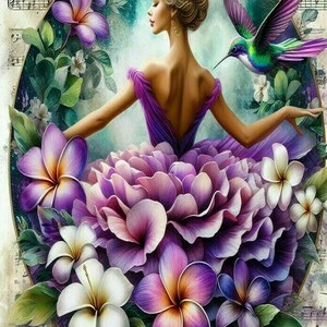 Αφίσα - Poster Ballerina in flowers 1, 5 σχέδια. - αφίσες - 4