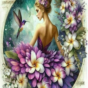 Αφίσα - Poster Ballerina in flowers 1, 5 σχέδια. - αφίσες - 5