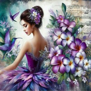 Αφίσα - Poster Ballerina in flowers 3, 5 σχέδια. - αφίσες - 4