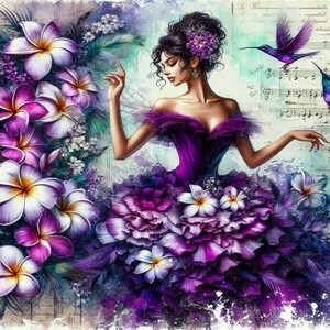 Αφίσα - Poster Ballerina in flowers 4, 5 σχέδια. - αφίσες