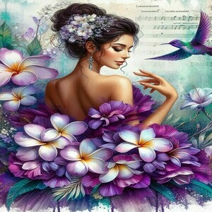 Αφίσα - Poster Ballerina in flowers 4, 5 σχέδια. - αφίσες - 2