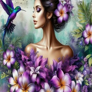 Αφίσα - Poster Ballerina in flowers 4, 5 σχέδια. - αφίσες - 5