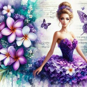 Αφίσα - Poster Ballerina in flowers 5, 5 σχέδια - αφίσες