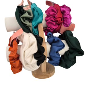 Scrunchies σε διάφορα χρώματα - ύφασμα, λαστιχάκια μαλλιών
