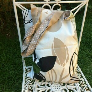 Tote Bag, χειροποιητη,βαμβακερη, απλικε/κεντημενη στο χερι με αστειο βατραχο - ύφασμα, ώμου, μεγάλες, tote, πάνινες τσάντες - 4