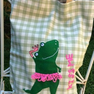 Tote Bag, χειροποιητη,βαμβακερη, απλικε/κεντημενη στο χερι με αστειο βατραχο - ύφασμα, ώμου, μεγάλες, tote, πάνινες τσάντες - 5