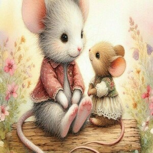 Αφίσα - Poster παιδική Μοuse and Rabit 1, 5 σχέδια. - αφίσες