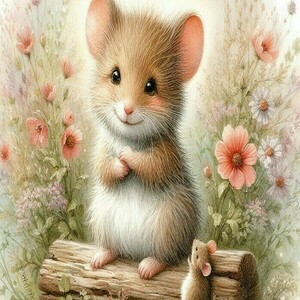 Αφίσα - Poster παιδική Μοuse and Rabit 1, 5 σχέδια. - αφίσες - 5