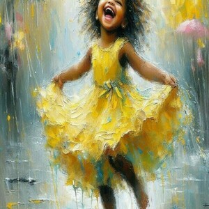 Αφίσα - Poster παιδική Dancing in the rain 1, 5 σχέδια - αφίσες - 2