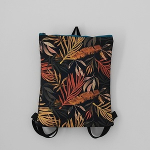 Backpack floral - ύφασμα, ώμου, πλάτης, φλοράλ, πάνινες τσάντες - 3