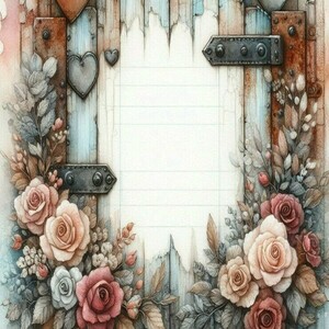 Σημειωματάριο Notepads με Floral design 4, 2 σχέδια - τετράδια & σημειωματάρια - 2