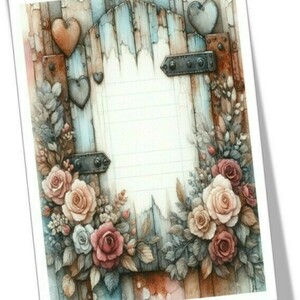 Σημειωματάριο Notepads με Floral design 4, 2 σχέδια - τετράδια & σημειωματάρια