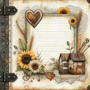Σημειωματάριο Notepads με Floral design 6, 2 σχέδια - τετράδια & σημειωματάρια - 2