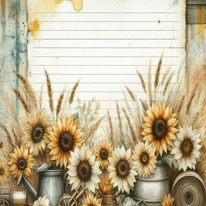 Σημειωματάριο Notepads με Floral design 6, 2 σχέδια - τετράδια & σημειωματάρια - 4
