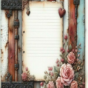 Σημειωματάριο Notepads με Floral design 7, 2 σχέδια - τετράδια & σημειωματάρια - 4