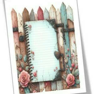 Σημειωματάριο Notepads με Floral design 7, 2 σχέδια - τετράδια & σημειωματάρια