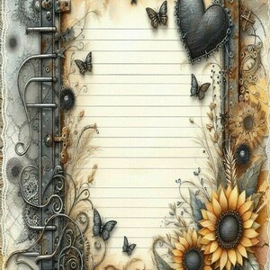 Σημειωματάριο Notepads με Floral design 9 - τετράδια & σημειωματάρια - 2