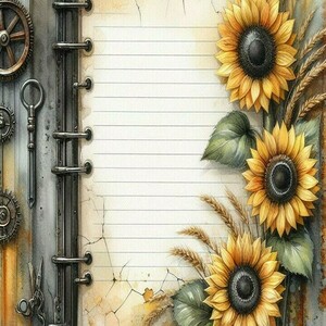Σημειωματάριο Notepads με Floral design 11, 2 σχέδια - τετράδια & σημειωματάρια - 2