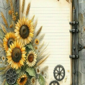 Σημειωματάριο Notepads με Floral design 11, 2 σχέδια - τετράδια & σημειωματάρια - 4