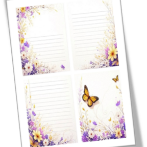 Σημειωματάριο Notepads με Floral design 11 - τετράδια & σημειωματάρια - 4