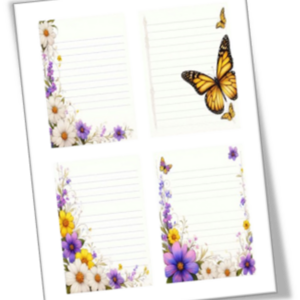 Σημειωματάριο Notepads με Floral design 11 - τετράδια & σημειωματάρια - 2