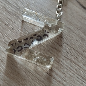 Μπρελόκ Μονόγραμμα Ζ animal print - animal print, γυαλί, ρητίνη, σπιτιού, πρακτικό δωρο - 2