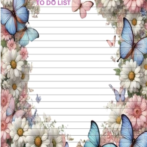 Σημειωματάριο To Do List με Floral design 3, 3 σχέδια - τετράδια & σημειωματάρια