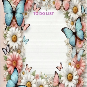 Σημειωματάριο To Do List με Floral design 3, 3 σχέδια - τετράδια & σημειωματάρια - 3