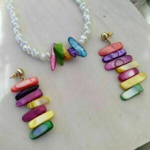 ♦ THE "PEACHY SUMMER" EARRINGS, DANGLE EARRINGS, ΜΕ ΧΡΩΜΑΤΙΣΤΑ, ΚΟΧΥΛΕΝΙΑ CHIPS! - κοχύλι, χάντρες, απαραίτητα καλοκαιρινά αξεσουάρ, ατσάλι, boho - 5
