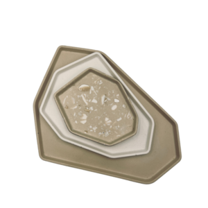 Polygon Trays Set (3τμχ) - ρητίνη, minimal, πιατάκια & δίσκοι