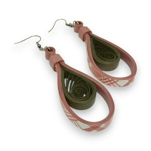Κρεμαστά σκουλαρίκια από χαρτί | quilling | limited edition 03/23 - χαρτί, πρωτότυπο, ατσάλι, δώρα για γυναίκες
