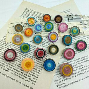 Καρφίτσα pin από χαρτί | quilling | limited edition 05/22 - αλουμίνιο, κορίτσι, χαρτί, δώρα για γυναίκες, φθηνά - 4
