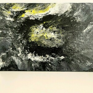 Πίνακας σε ξύλο "Ορχιδέα 2" 62x34cm - ακρυλικό, ζωγραφική σε ξύλο