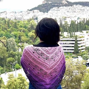 Σάλι – Purple Fade - βαμβάκι - 4