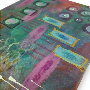 Abstract πίνακας ζωγραφικής με ακρυλικά 04 - ακρυλικό, αφηρημένο, πίνακες σε καμβά - 3