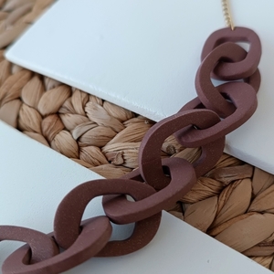 Electra Necklace - επιχρυσωμένα, πηλός, ατσάλι